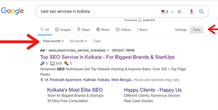 google search result | Bharati Technologies