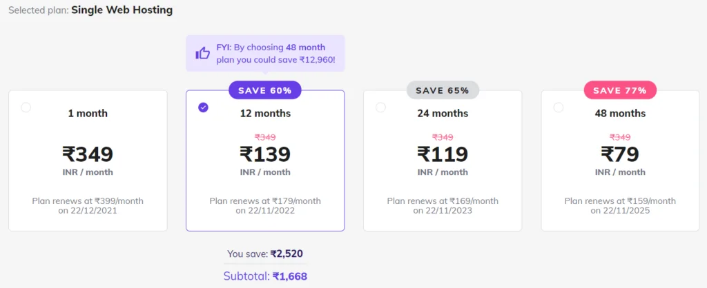 best web design packages